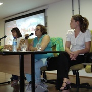 M. Patrão Neves com Mónica Aguiar e Camila Vasconcelos, Advogada em Direito Médico e Professora da Faculdade de Medicina da Bahia da Universidade Federal da Bahia, Brasil