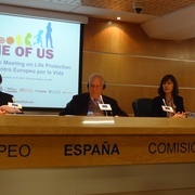 com Carlo Casini e Jaime Mayor Oreja