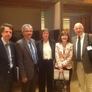 Com António Barbosa, José Paranaguá, Paula Martinho da Silva e Volnei Garrafa