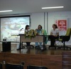 M. Patrão Neves com Mónica Aguiar e Camila Vasconcelos, Advogada em Direito Médico e Professora da Faculdade de Medicina da Bahia da Universidade Federal da Bahia, Brasil
